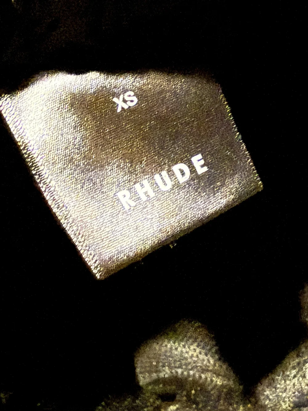 RHUDE XS BRAND NEW Black Track Pants FLIGHT PANTS
